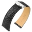 Watch Strap for Cartier Tank with Folding Clasp - Hirsch Savoir Alligator Flank Black
