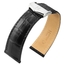 Watch Strap for Cartier Tank with Folding Clasp - Hirsch Savoir Alligator Black