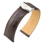 Watch Strap for Cartier Tank with Folding Clasp - Hirsch Savoir Louisiana Alligator Dark Brown