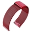 Mesh Milanese Watch Bracelet 0.6 Finely Woven Burgundy Steel