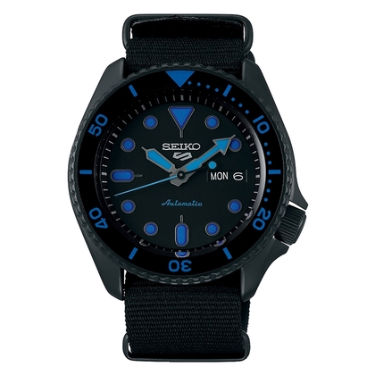 Seiko 5 Watch Strap SRPD81 Black Nato (Nylon) 22mm