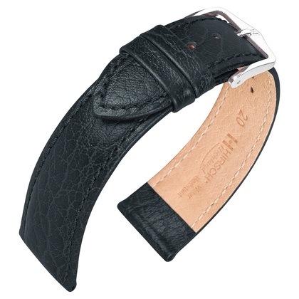 Hirsch Highland Watch Band Italian Calfskin Black