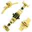 Deployment clasp / Butterfly clasp for Watch Strap - Gold Steel