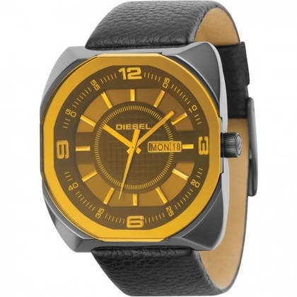 Diesel DZ1187 Watch Strap Black Leather