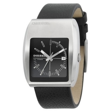 Diesel DZ1192 Watch Strap Black Leather