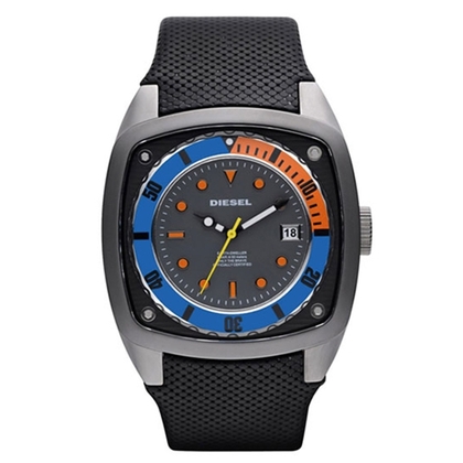 Diesel DZ1490 Watch Strap Black Leather