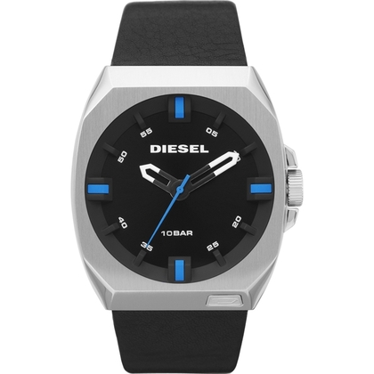 Diesel DZ1545 Watch Strap Black Leather