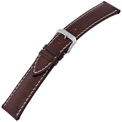 Happel Tupelo Alligatorgrain Watch Strap Brown