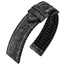 Hirsch Stone Performance Watch Strap Slate / Rubber - Black