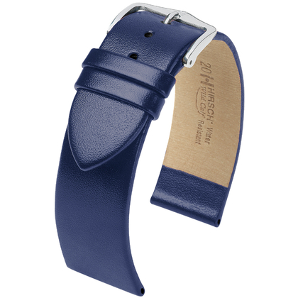 Hirsch Wild Calf Watchband Blue