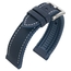 Sailcloth Structure Watch Strap FKM Rubber Blue
