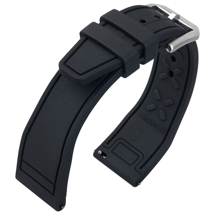 IWC Style Watch Strap FKM Rubber Black