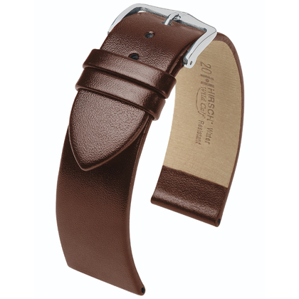 Hirsch Wild Calf Watch Strap Brown