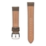 Lychee Pattern Leather Watch Strap Brown
