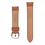 Lychee Pattern Leather Watch Strap Light Brown