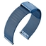 Mesh Milanese Watch Bracelet 0.6 Finely Woven Blue Steel