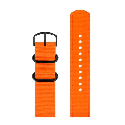 Picto Watch Strap Ghost Nets - Recycled Plastic Orange - 20mm