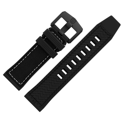 Luminox Ice-Sar Arctic Watch Strap Black Textile Black NBR Rubber - FPX.2404.20B.1 - 24mm