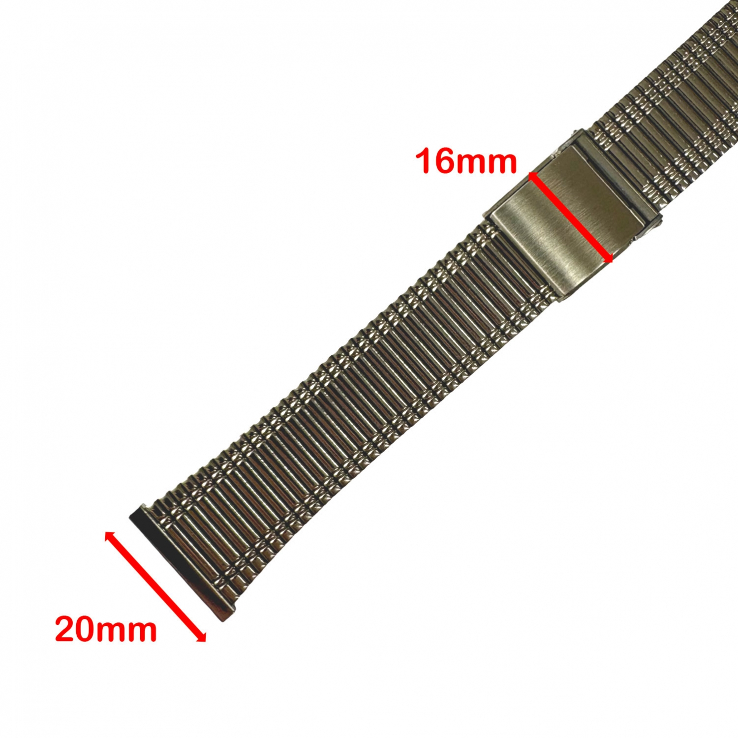 Pfistra Steel Watch Bracelet 017 - Vintage NOS 70's - 20/18mm