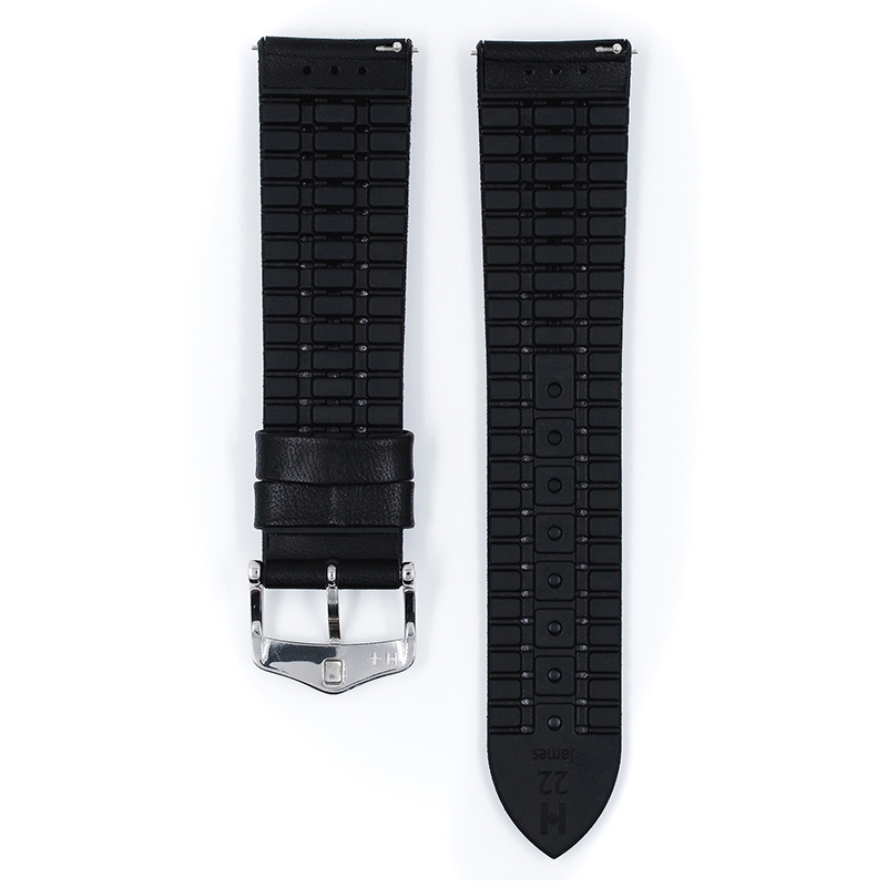 Hirsch James Performance Collection Black Leather/Caoutchouc 300m WR