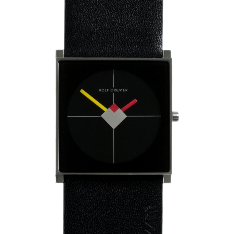 Rolf Cremer Cube 506006 Watch Strap Black Leather 32mm