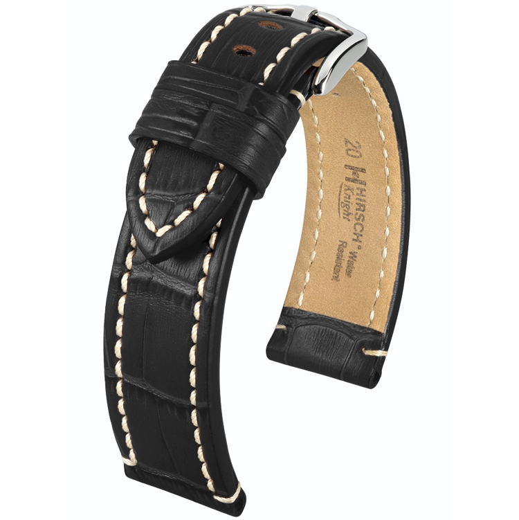 Hirsch Knight Watch Strap Black