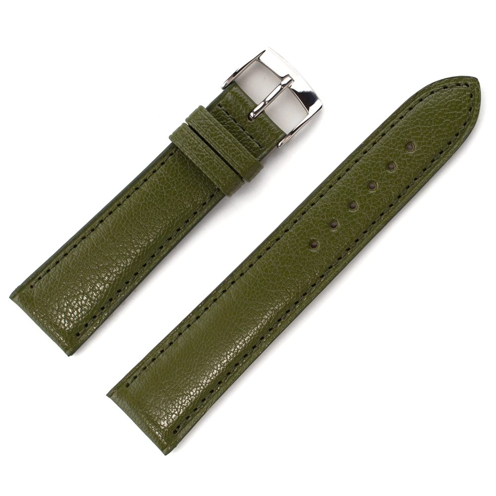 LIC Madras Goat Skin Watch Strap Olive