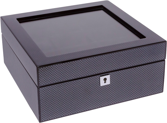 La Royale Napoli Watchbox Carbon with Window - 6 watches