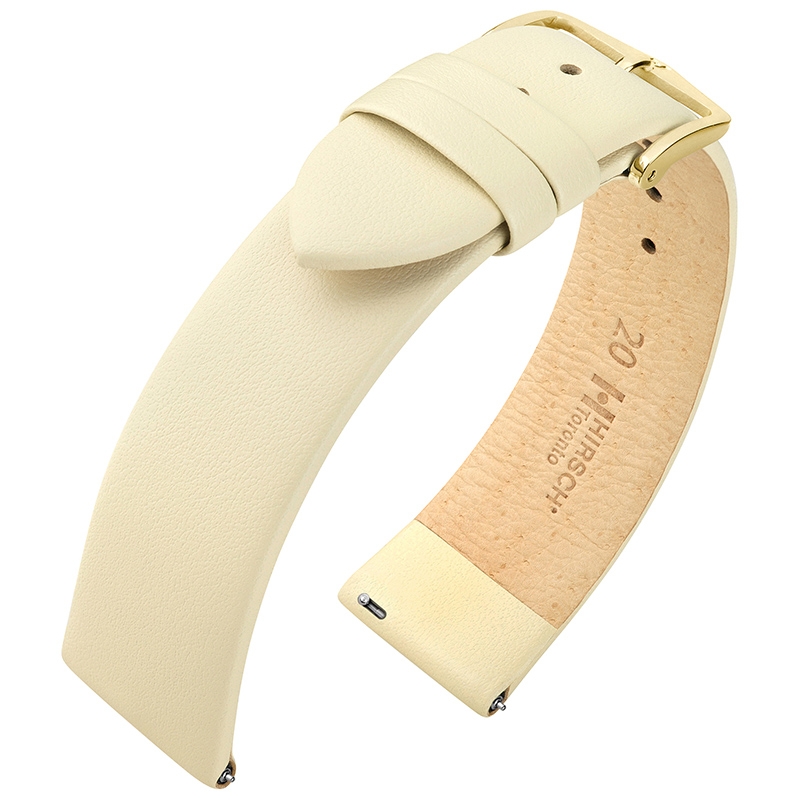 Hirsch Toronto Watch Strap Italian Calf Skin Beige