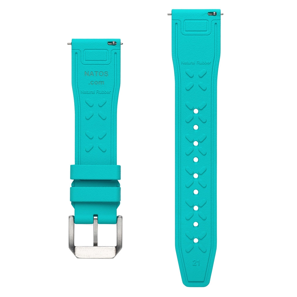 IWC Style Watch Strap FKM Rubber Turquoise