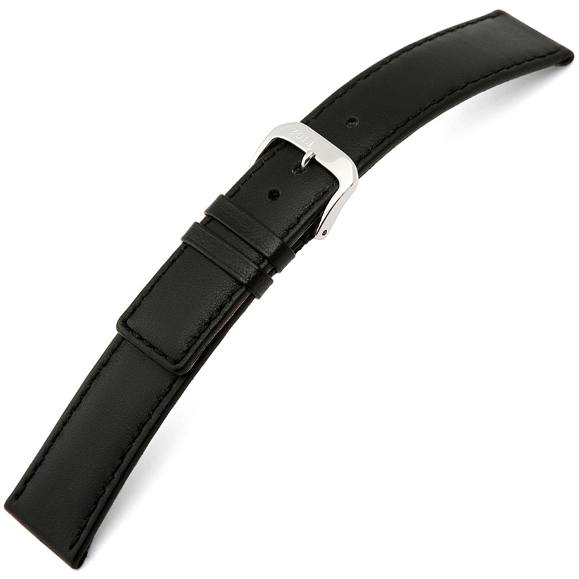 Rios Cashmere Watch Strap Lambskin Black