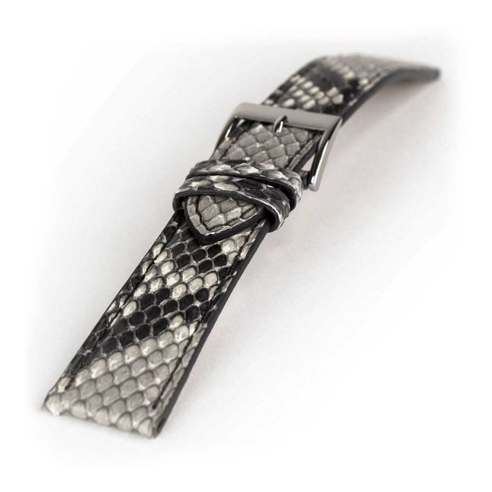 LIC Kalahari Real Python Skin Watch Strap Natural