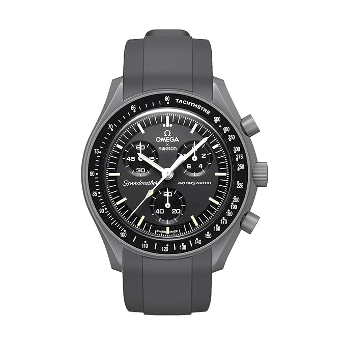 Rubber Watch Strap for MoonSwatch Gray