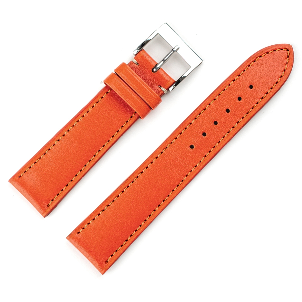 LIC Nappa Watch Strap Calf Skin Orange