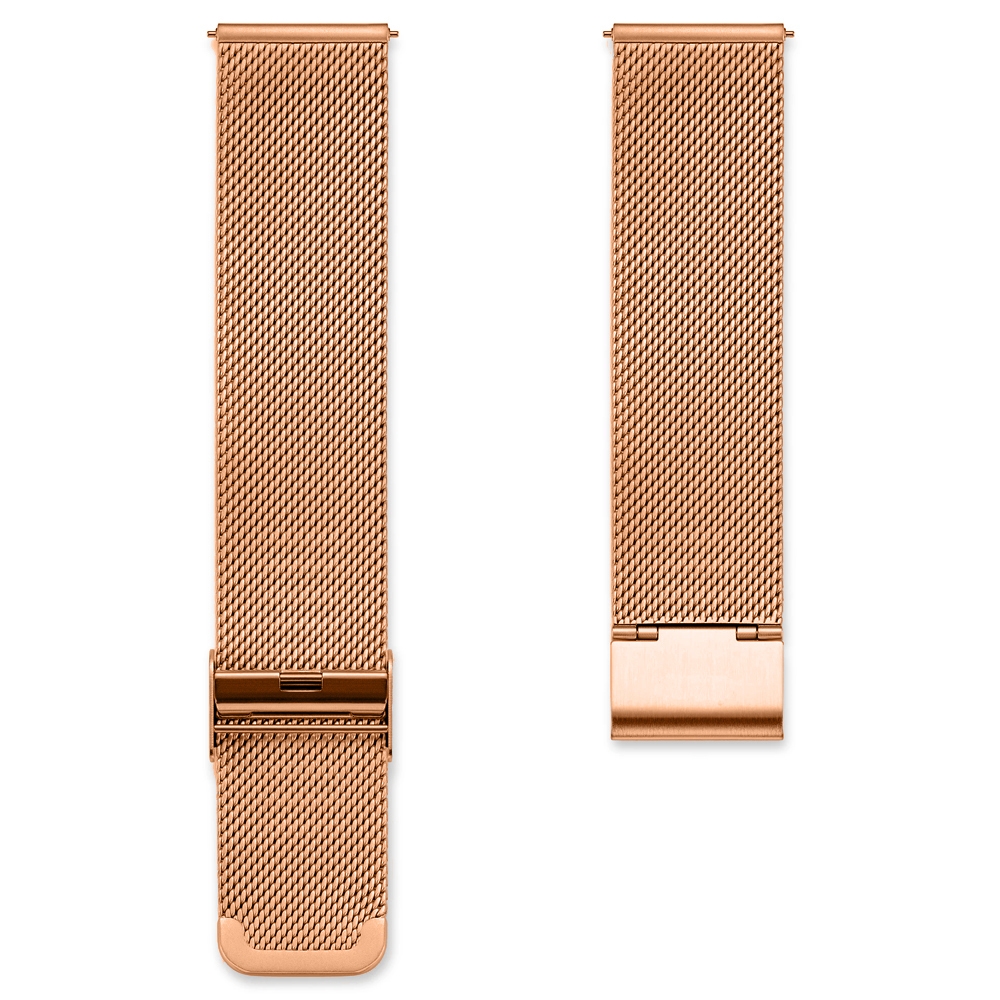 Mesh Milanese Watch Bracelet 0.6 Finely Woven Rose Gold Steel