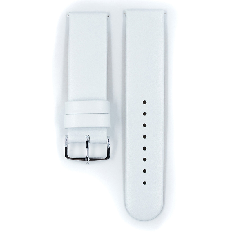 Hirsch Scandic Watch Band Calf Skin White