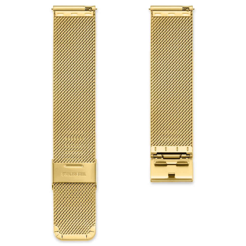 Mesh Milanese Watch Bracelet 0.6 Finely Woven Gold Steel