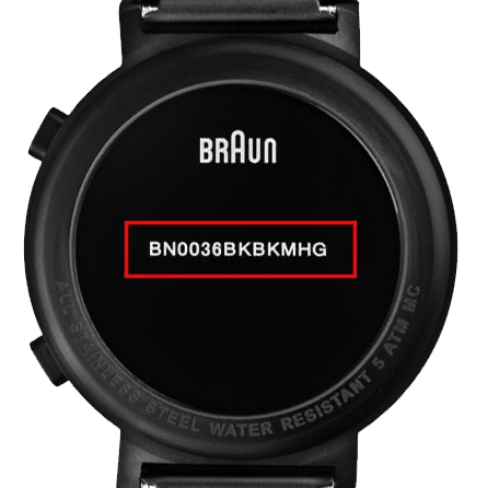 Braun BN0036BKBKMHG Watch Strap Black Mesh (Milanese)