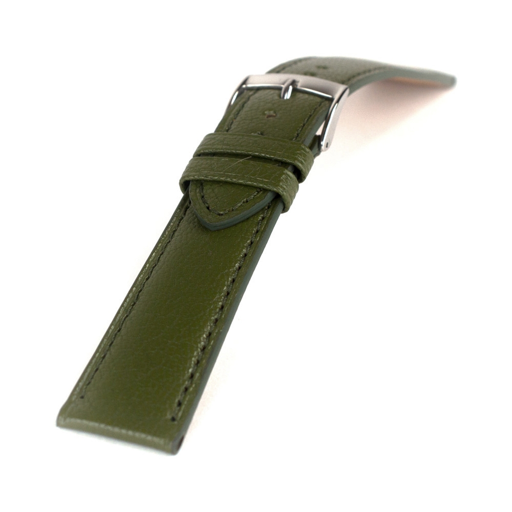 LIC Madras Goat Skin Watch Strap Olive