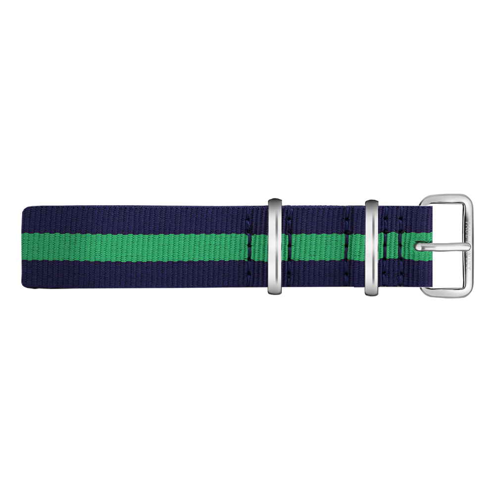 Paul Hewitt NATO Watch Strap Navyblue Green with Steel Buckle 20mm