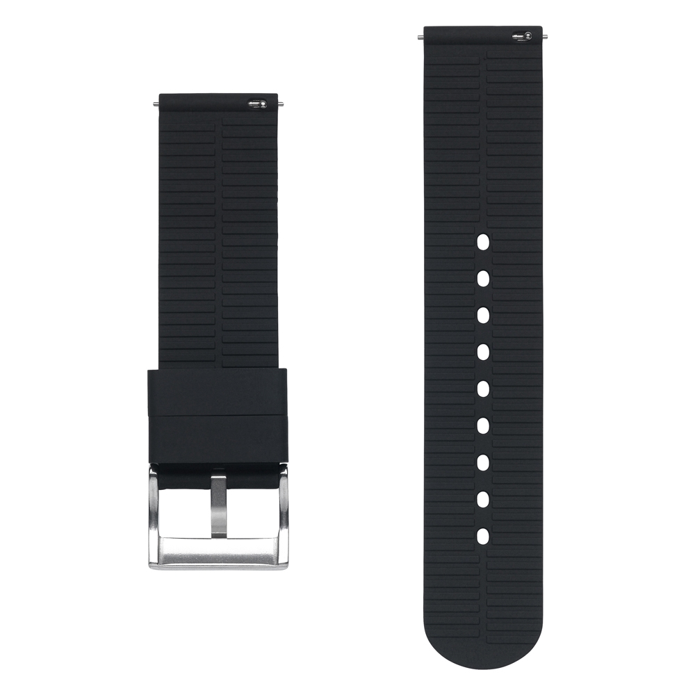 Racing Tyre Watch Strap Silicone Black