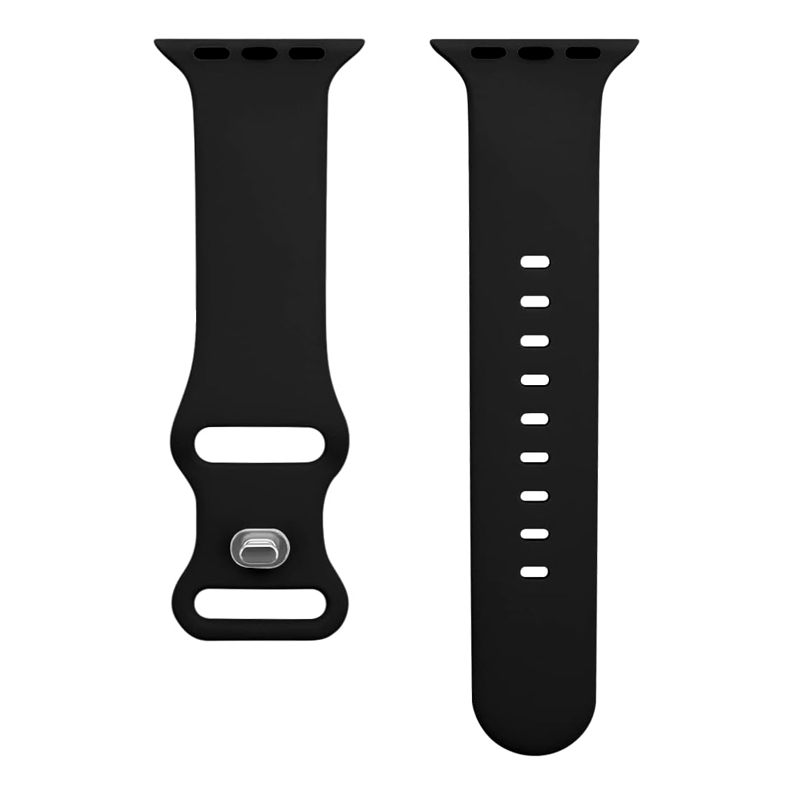 Apple Watch Strap Silicone Rubber Black