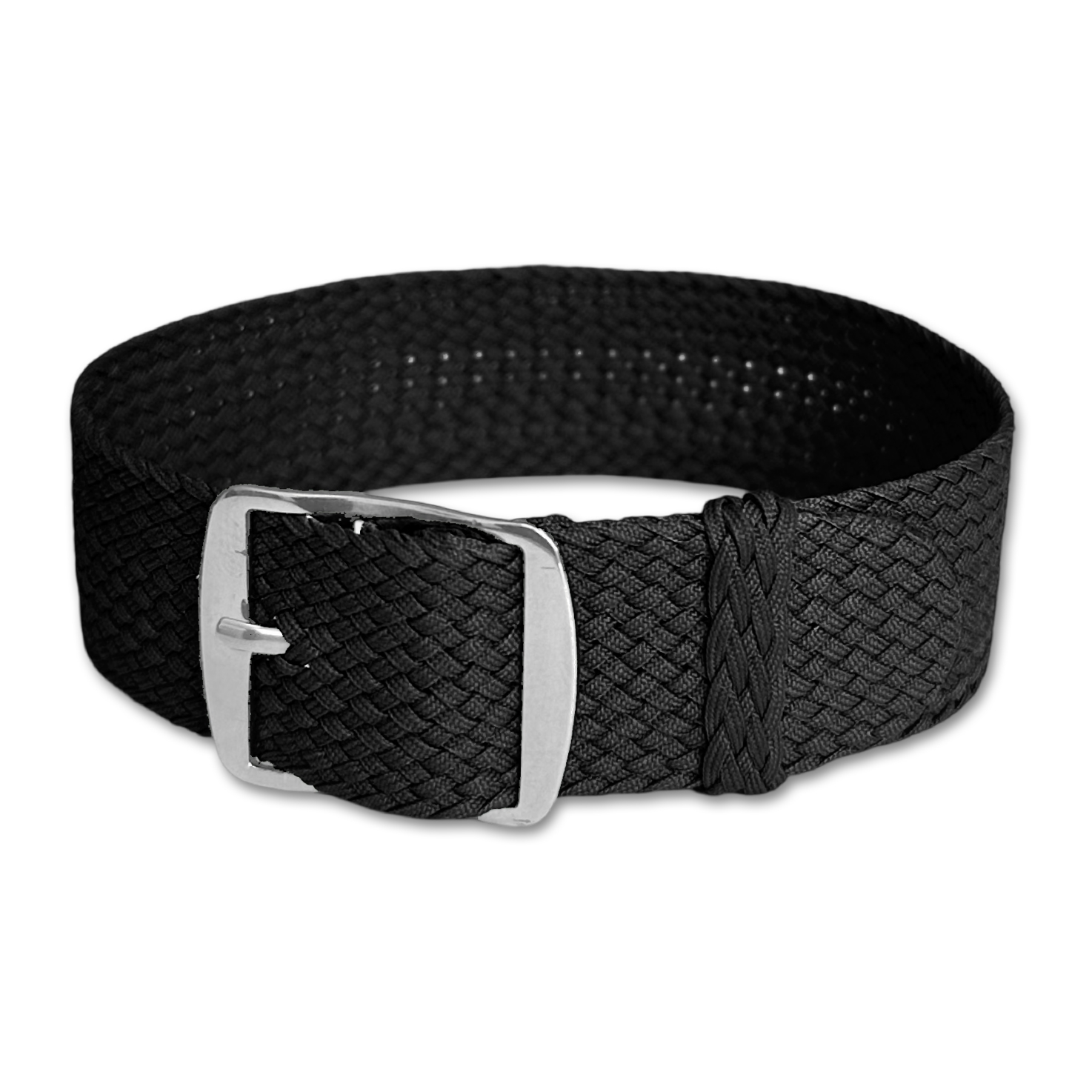 Perlon Woven Watch Strap Black