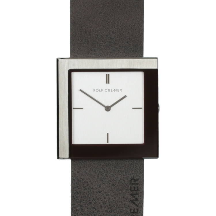 Rolf Cremer Chess 506108 Watch Strap Brown Grey Leather 26mm