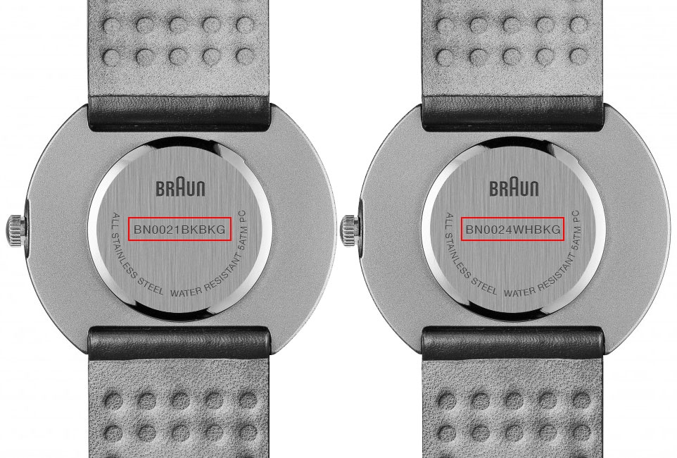 Braun Watch Strap for BN0021BKBKG and  BN0024WHBKG - Black Leather