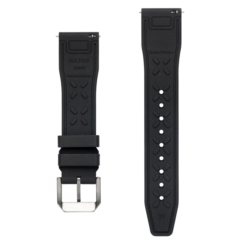 IWC Style Watch Strap FKM Rubber Black