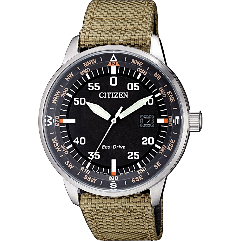 Citizen Eco-Drive Aviator BM7390-14E Watch Strap 20mm