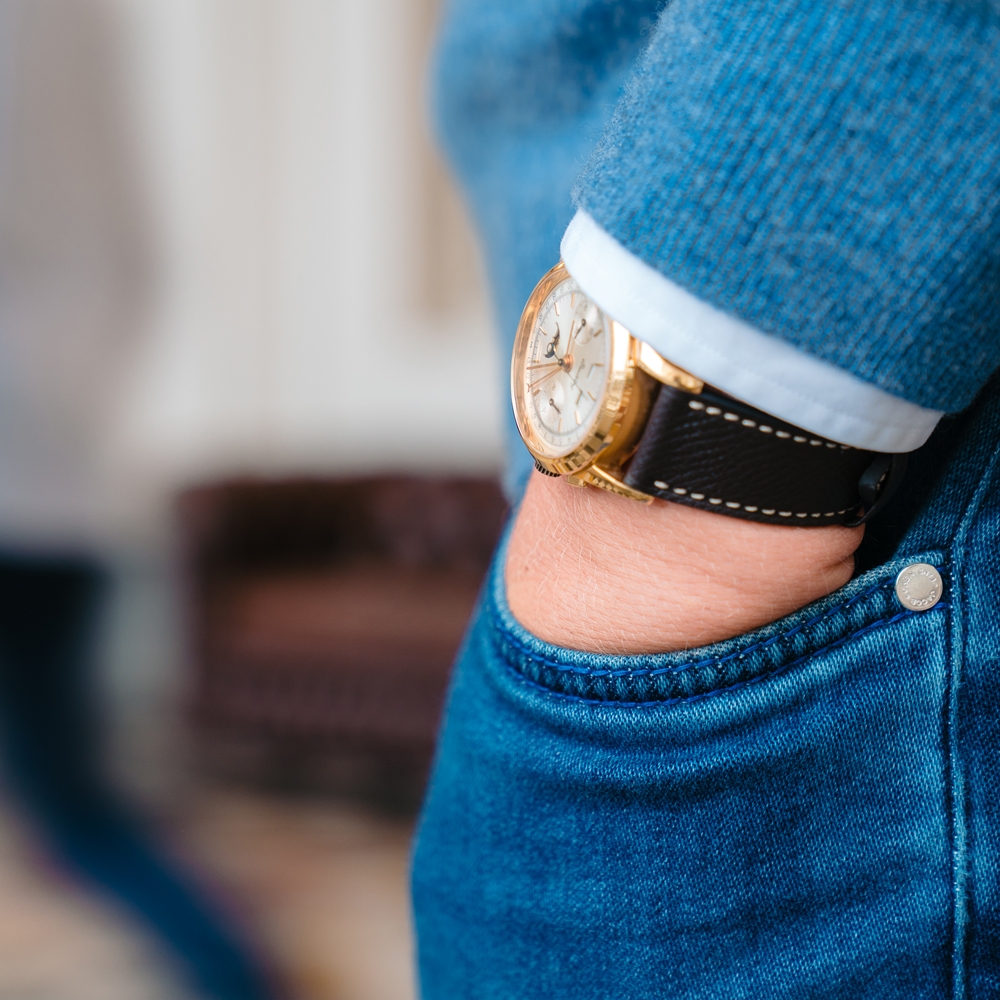 LIC Epsom Watch Strap Calf Skin Chocolate Brown