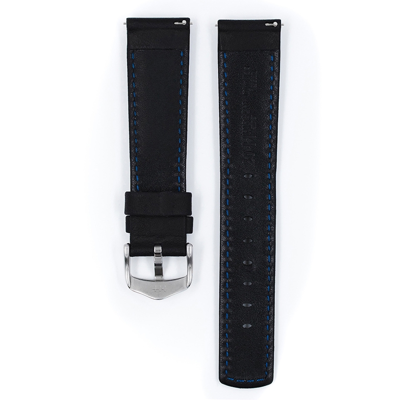 Hirsch Mariner Watch Strap 100m Waterproof Black