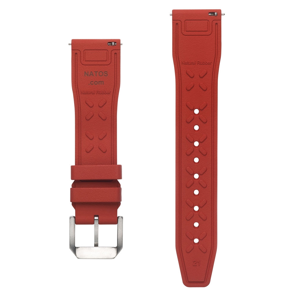 IWC Style Watch Strap FKM Rubber Red